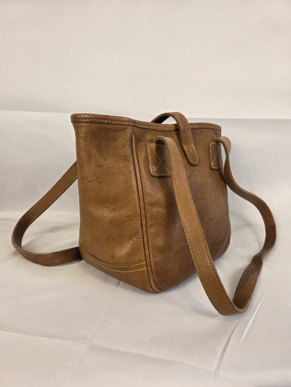 Vintage RARE Dooney & Bourke Florentine Leather Tote Bucket Bag Satchel - Picture 2 of 12